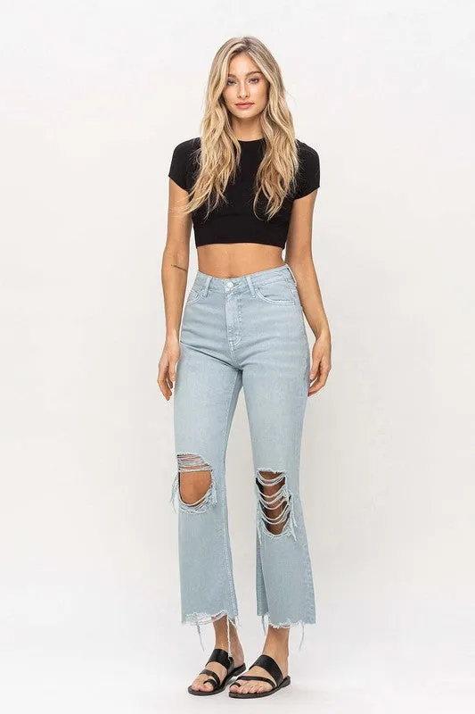 90"s Vintage Crop Flare Jeans