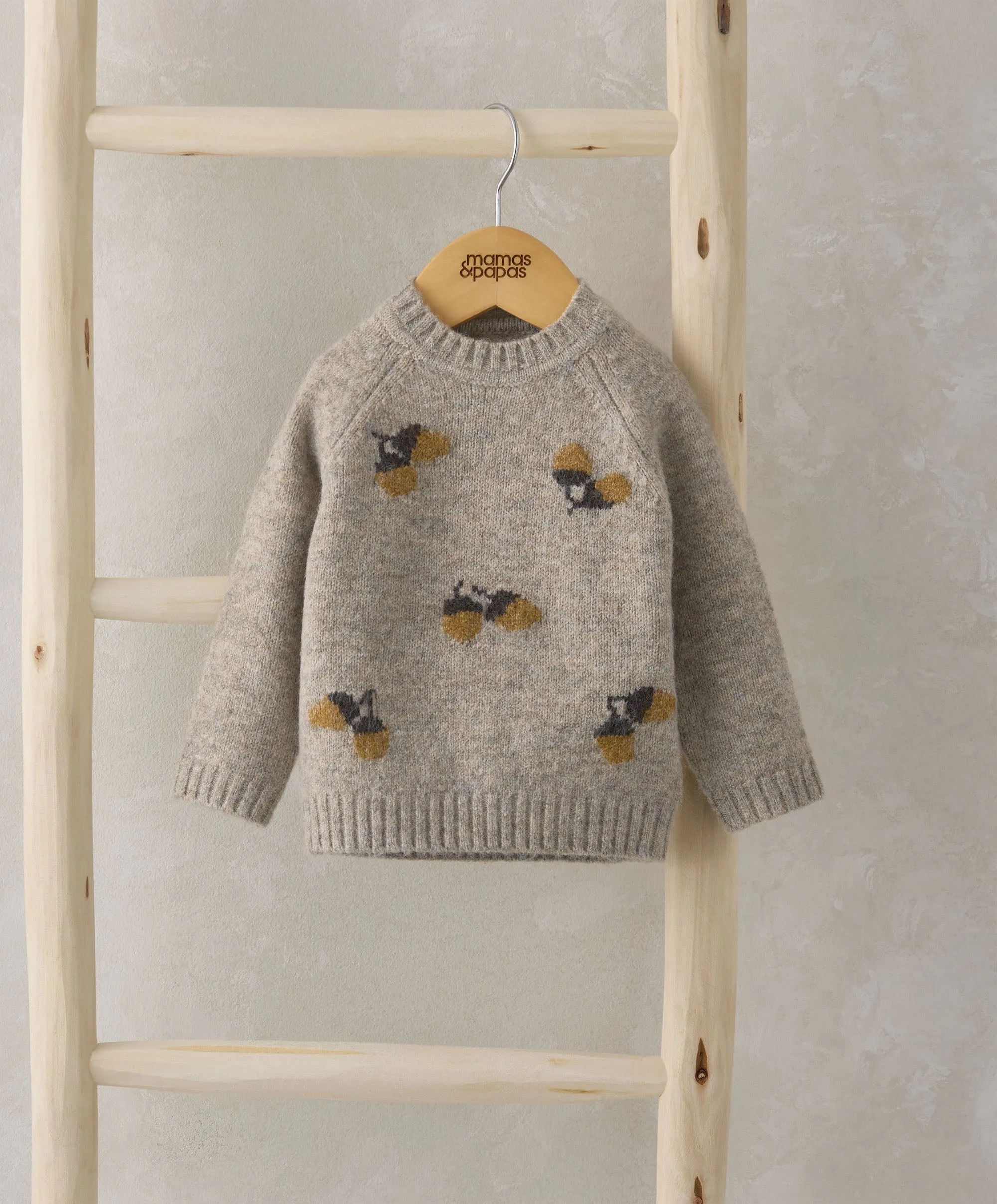 Acorn Knit Jumper - Oatmeal