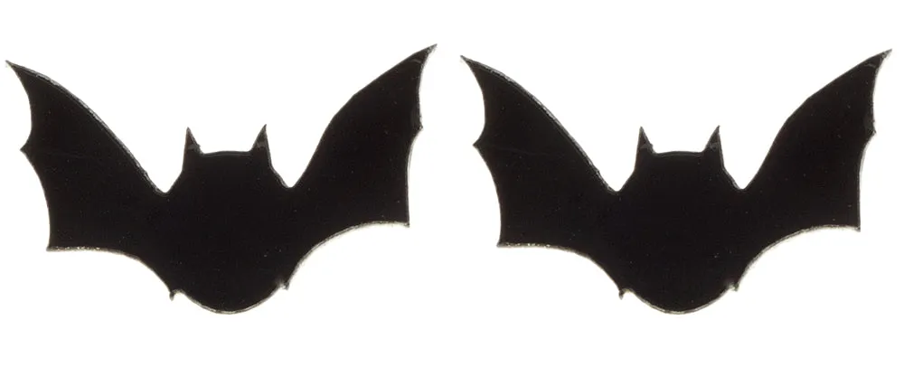 ACRYLIC BAT STUD EARRINGS