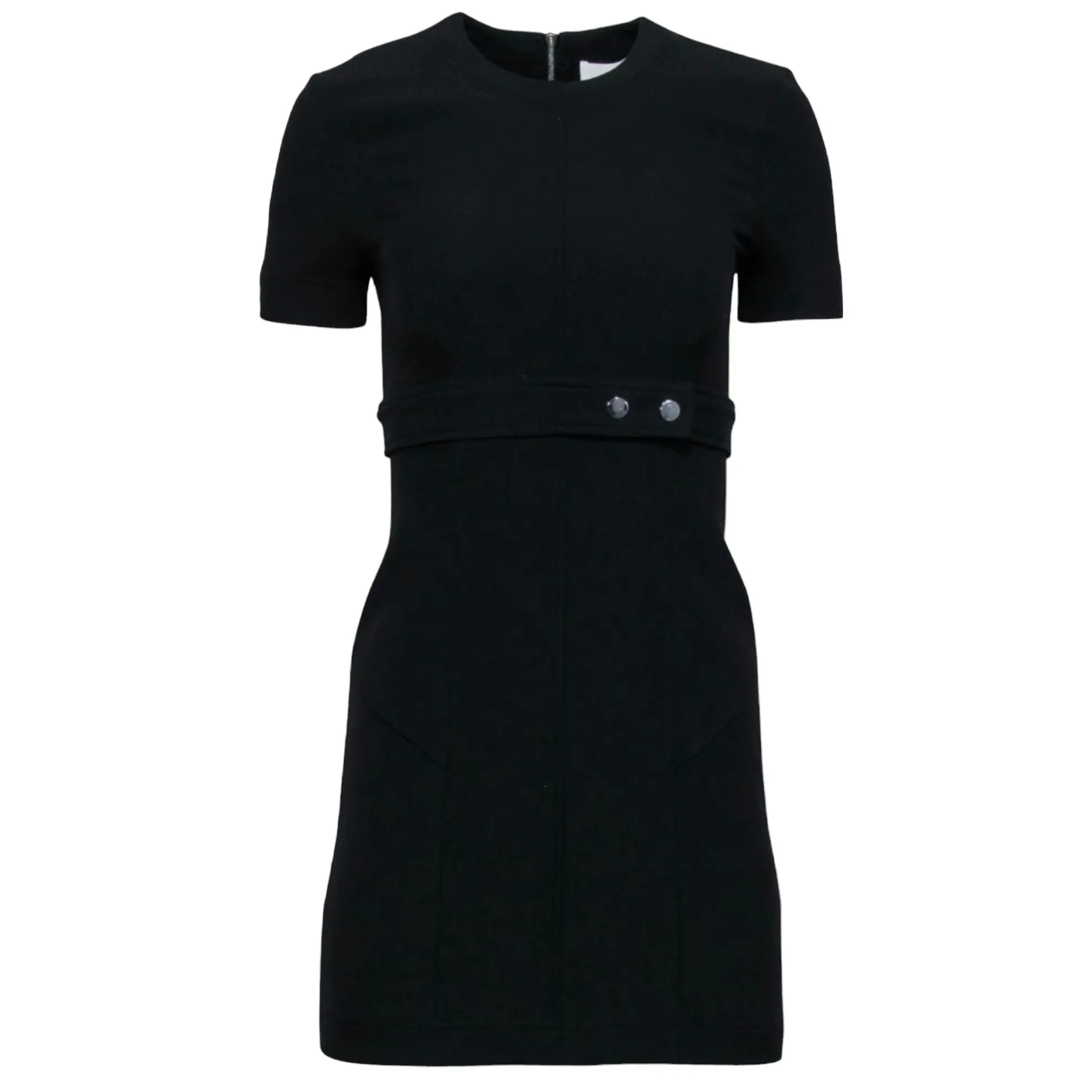 A.L.C. Black Elaine Belted Mini Dress