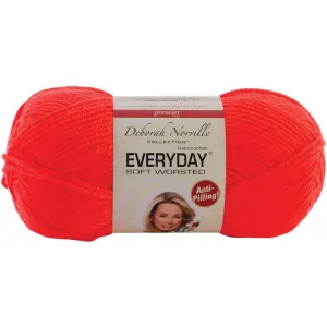 Anti-Pilling Everyday Worsted Solid Yarn Flame Orange