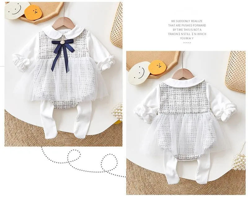 Autumn Dress Baby Girl Xiaoxiang Wind Princess Ha Clothes Spring And Autumn Dress Climbing Dress Ha Clothes