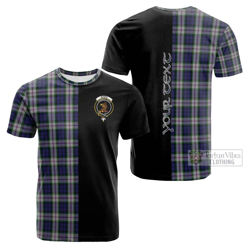 Baird Dress Tartan Cotton T-shirt with Family Crest and Half Of Me Style