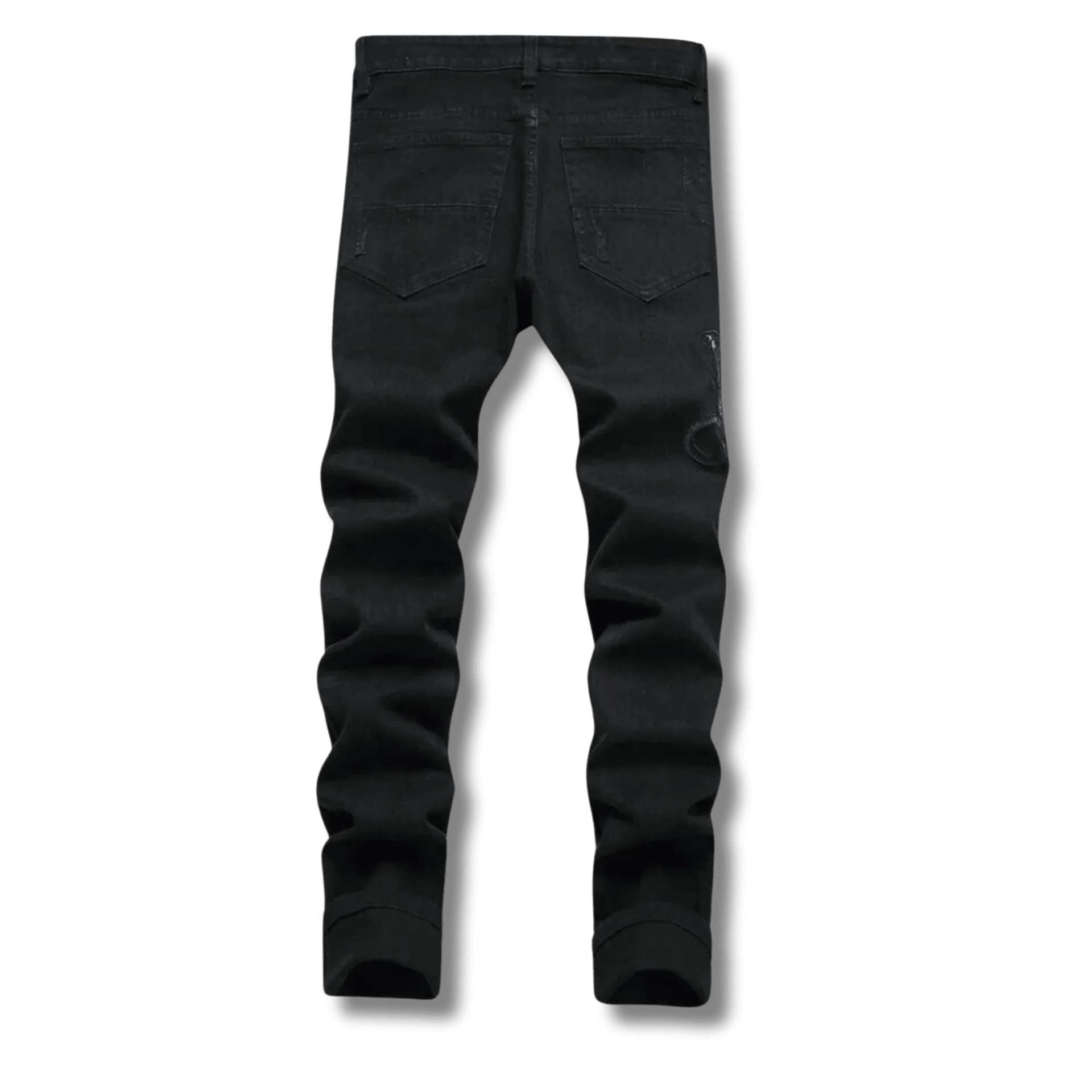 Black Python Jeans