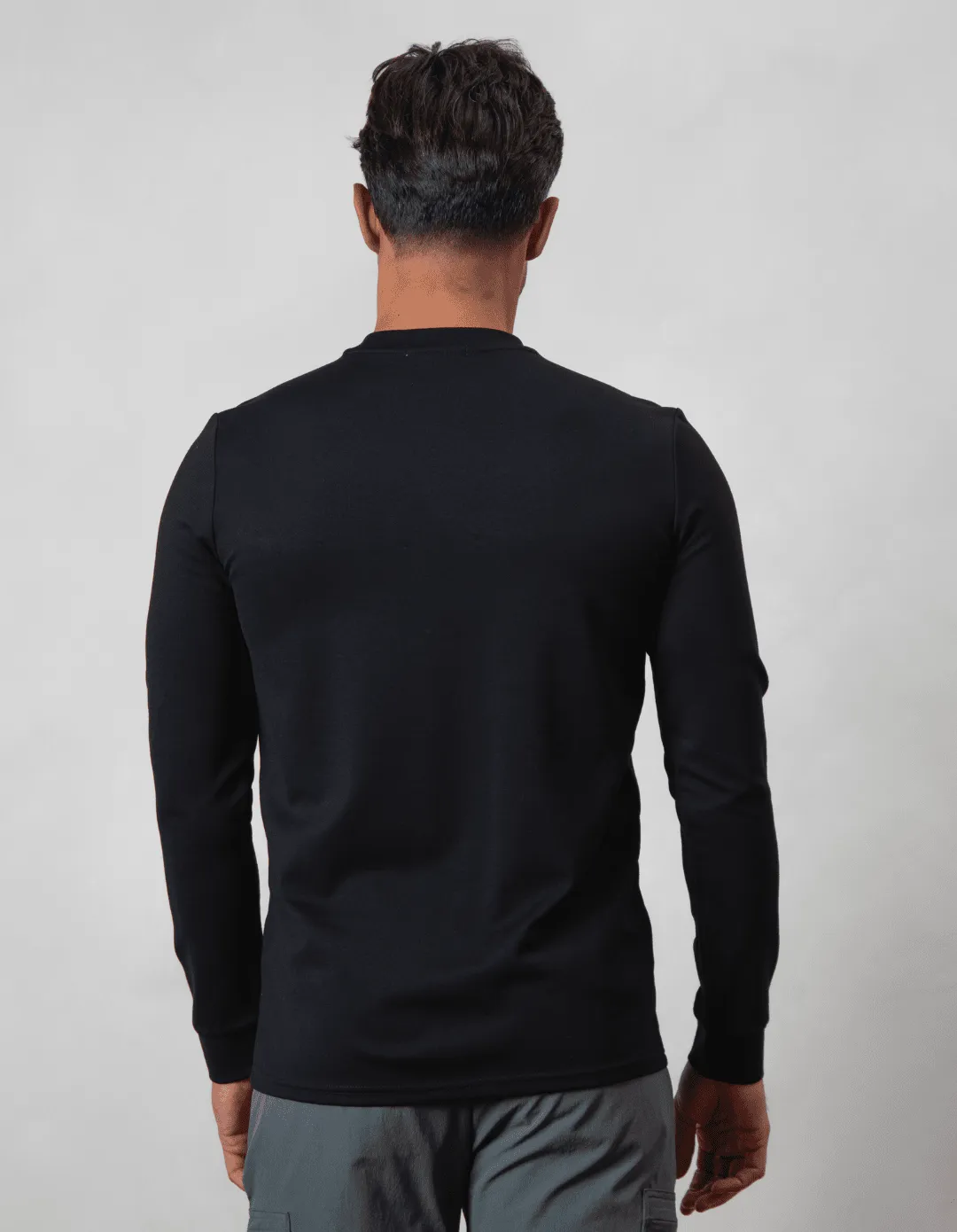 Black/Slate L/S Tech Pocket T-Shirt