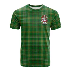 Bloomfield Irish Clan Tartan Cotton T-shirt with Coat of Arms