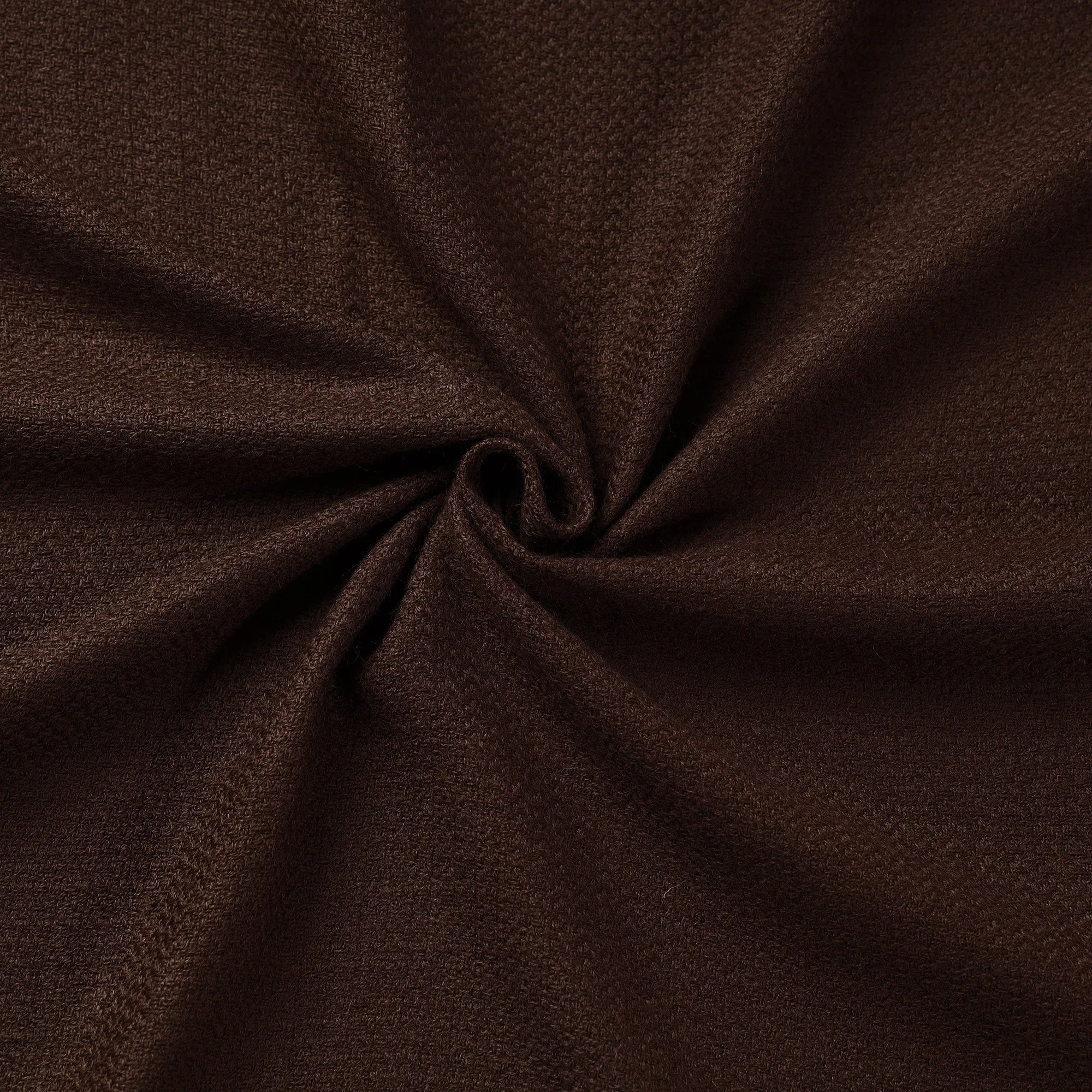 Brown - Kumaun Handwoven Pure Merino Woolen Fabric 02