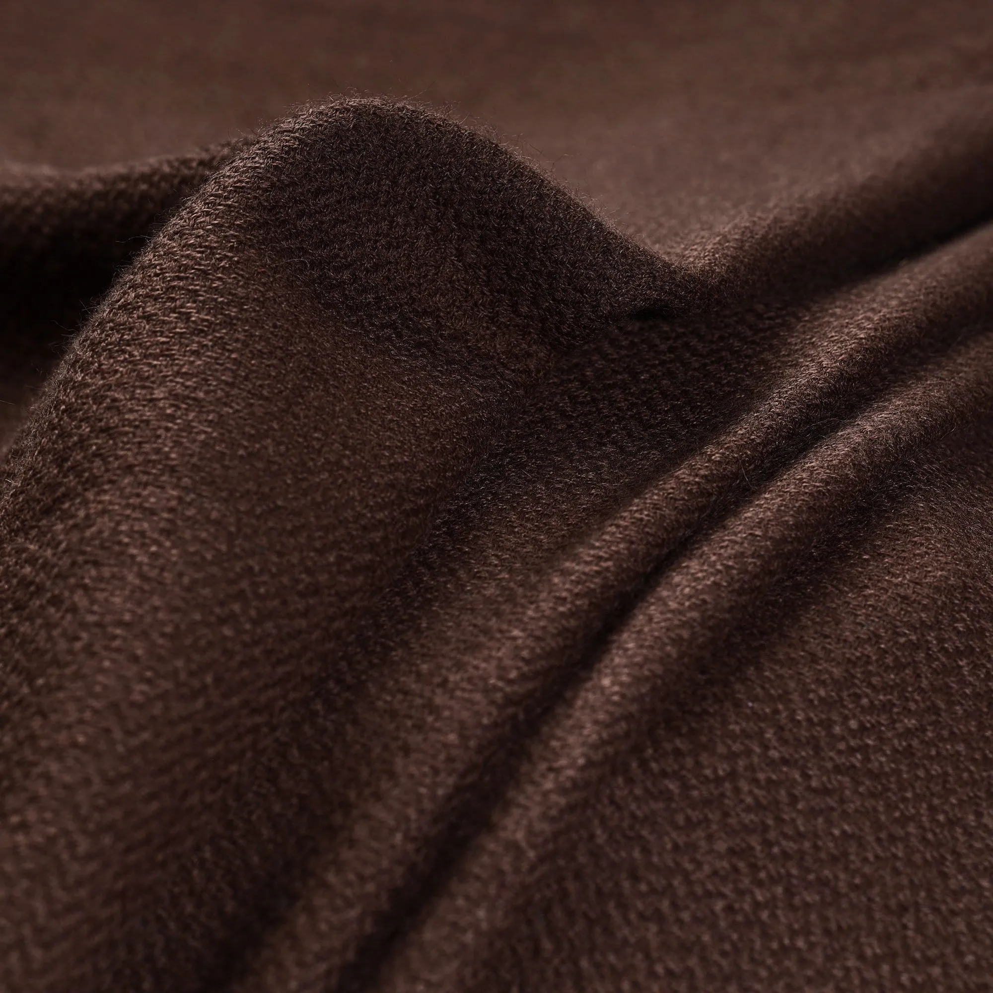 Brown - Kumaun Handwoven Pure Merino Woolen Fabric 02