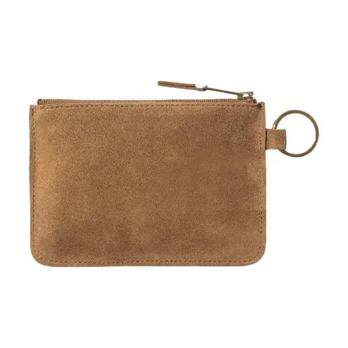 Carhartt WIP Suede Zip Wallet Hamilton Brown