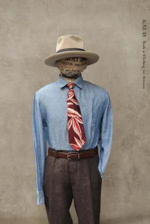 Delancey Shirt - Chambray Linen - Chambray Blue - L, XL