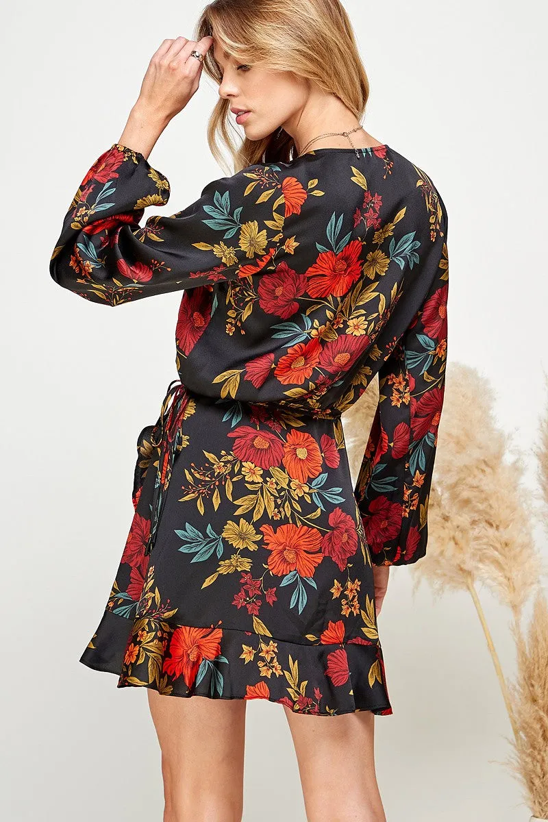 Faiza Floral Wrap Dress