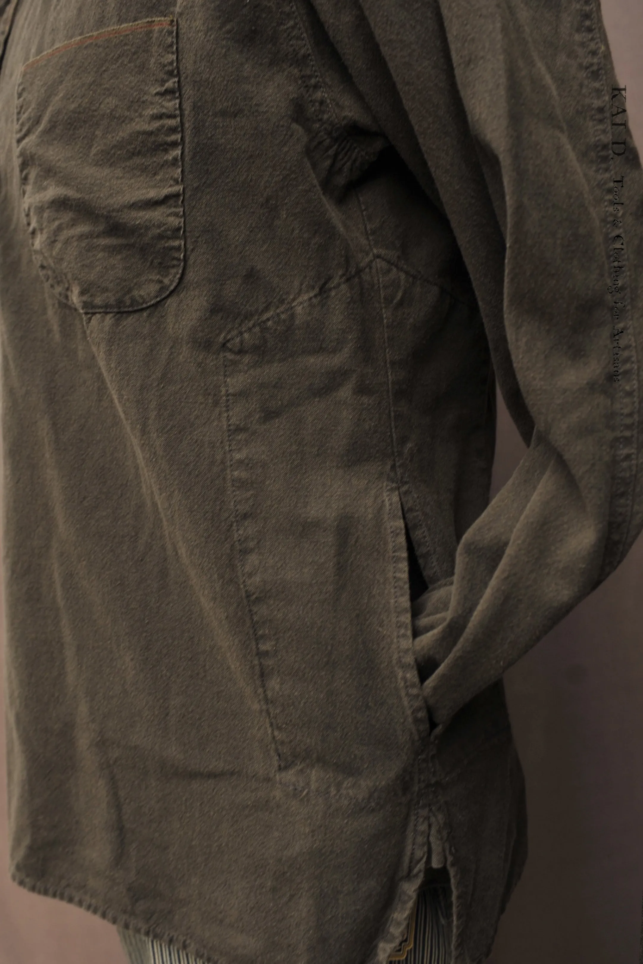 Folklore Shirt - Aged Selvage Cotton - M