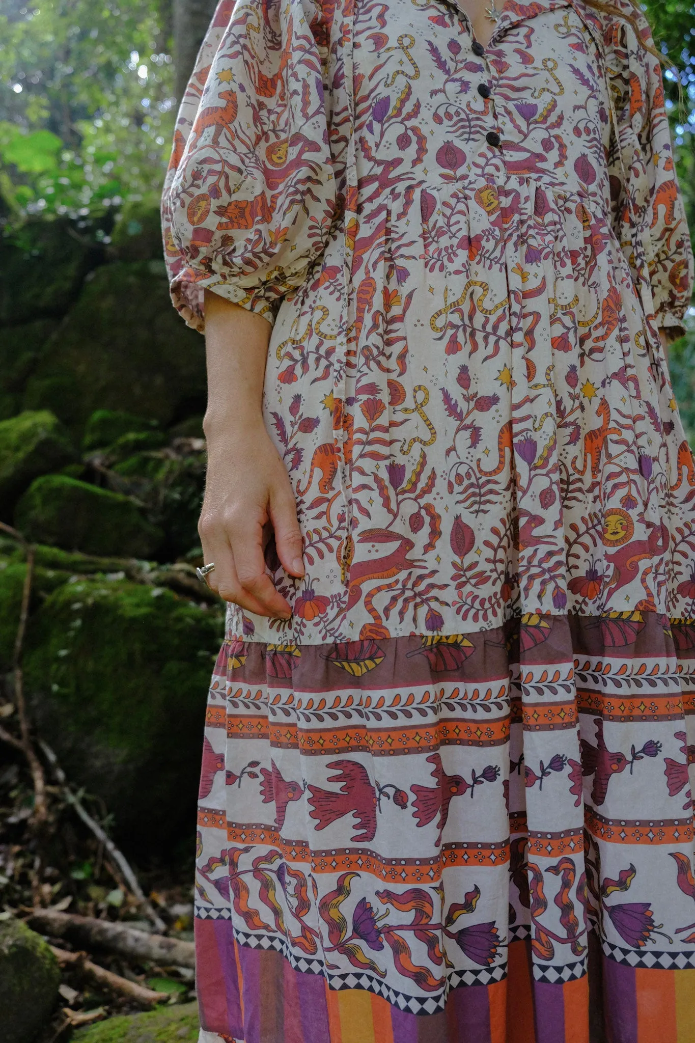 Frida Maxi Dress - Winter Mythic - Autumn Brown