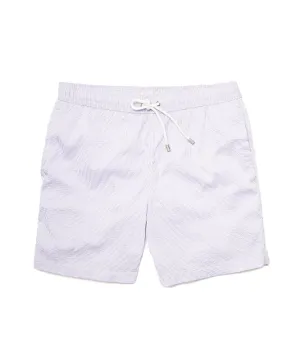 Hartford Seersucker Swim Trunks in Lilac