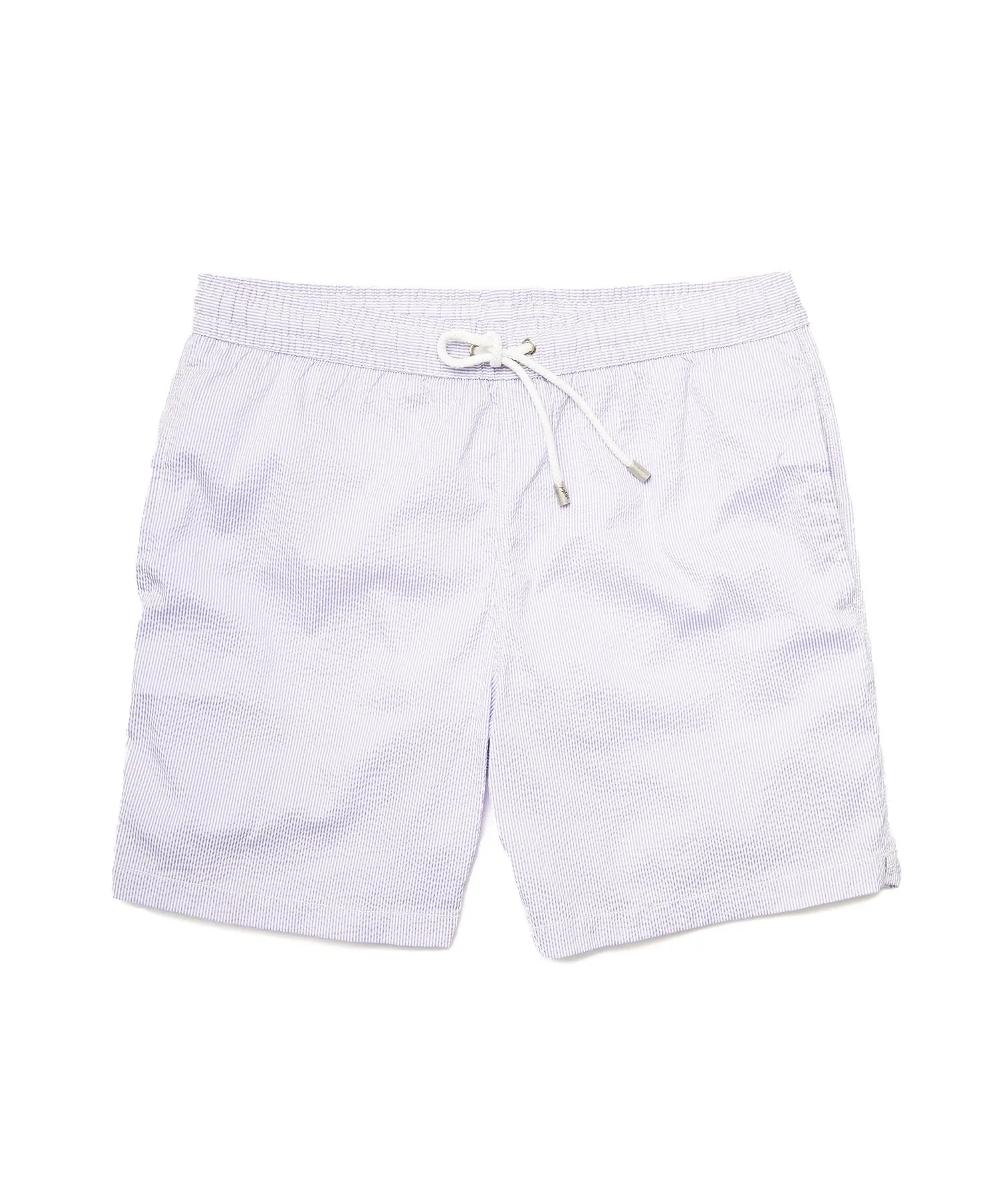 Hartford Seersucker Swim Trunks in Lilac