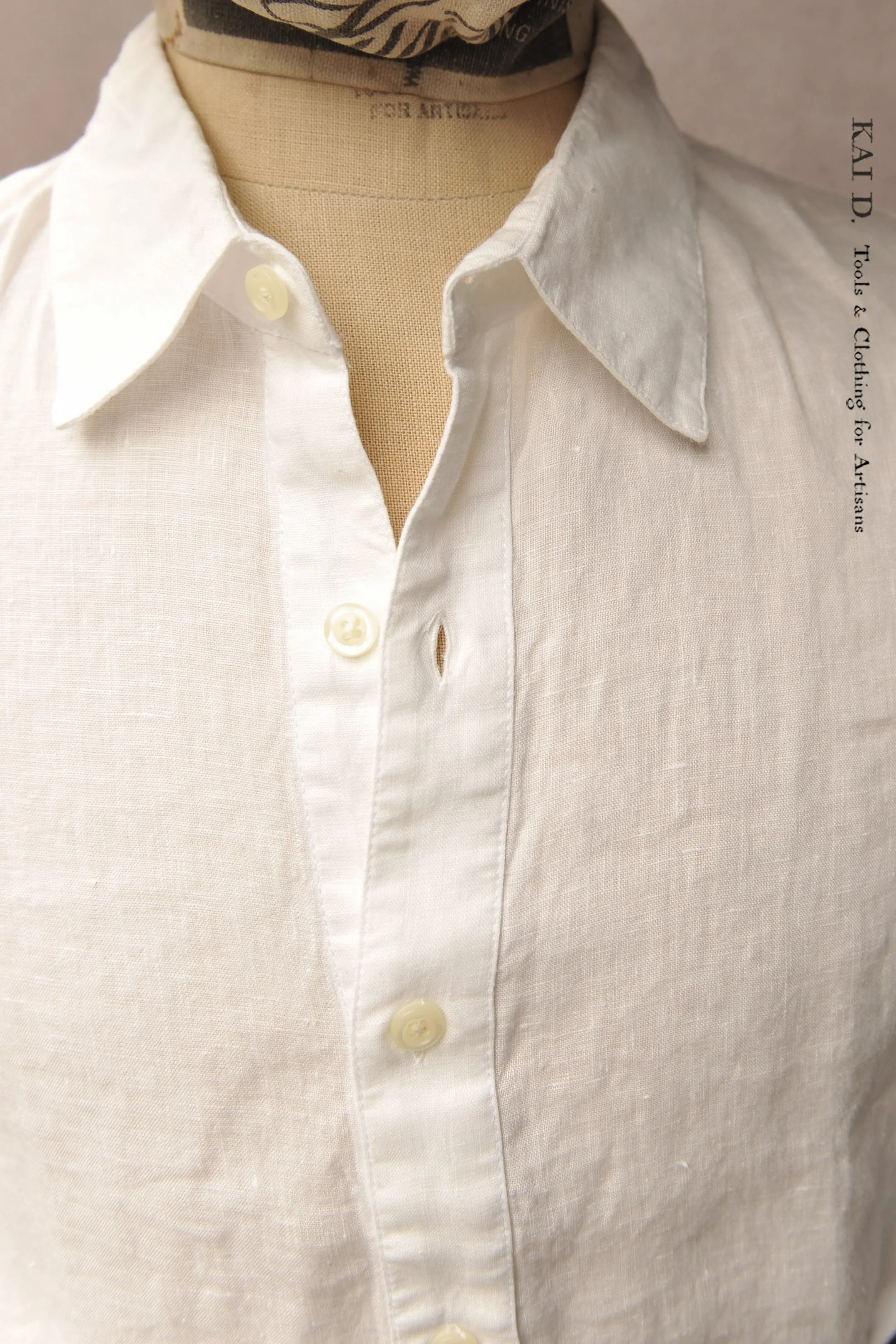 Hemingway Shirt - Laundered  White - XL