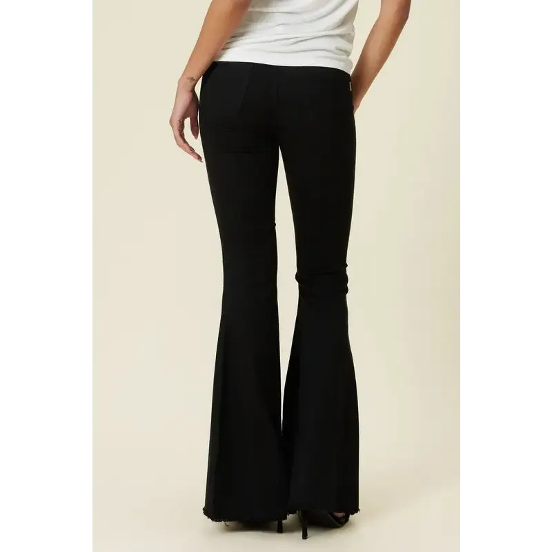 High Rise Flare Black Jeans