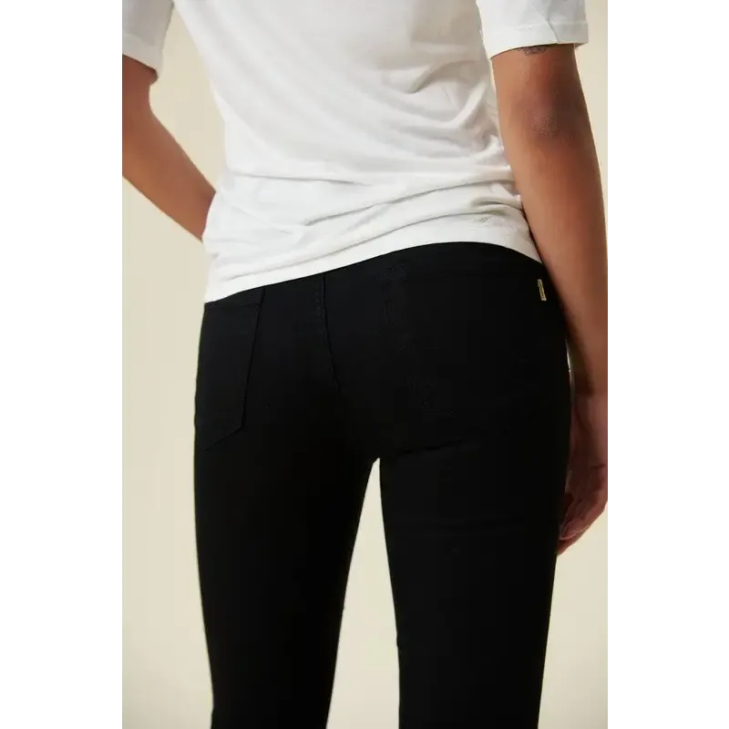 High Rise Flare Black Jeans