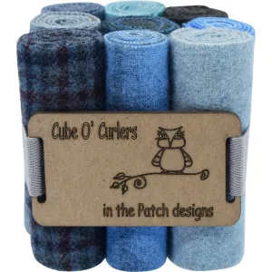 In The Patch Designs Curler Cube ~ Blues