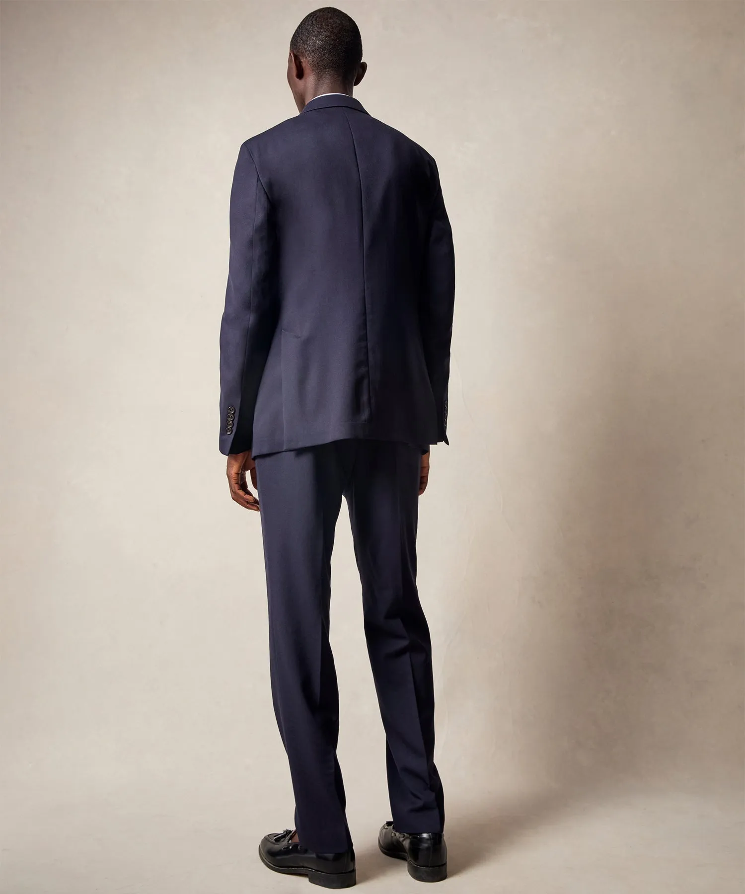 Italian Tropical Wool Sutton Suit in Navy