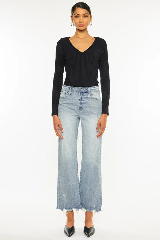 Kancan High Rise Slim Wide Leg