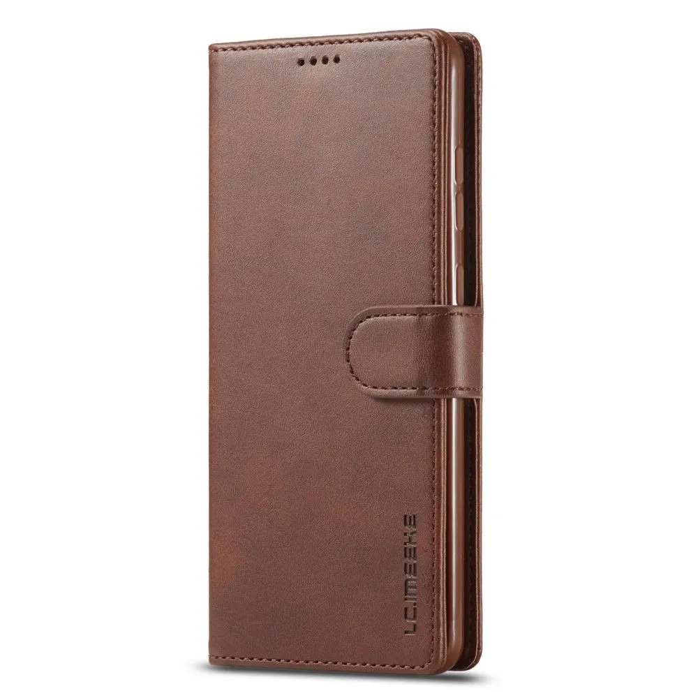 LC.IMEEKE Samsung Galaxy A53 5G Flip Case - Dark Brown