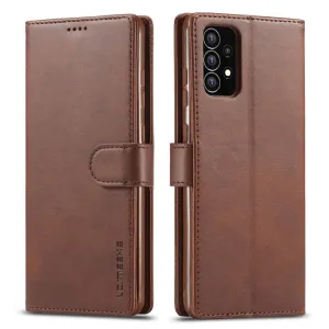 LC.IMEEKE Samsung Galaxy A53 5G Flip Case - Dark Brown