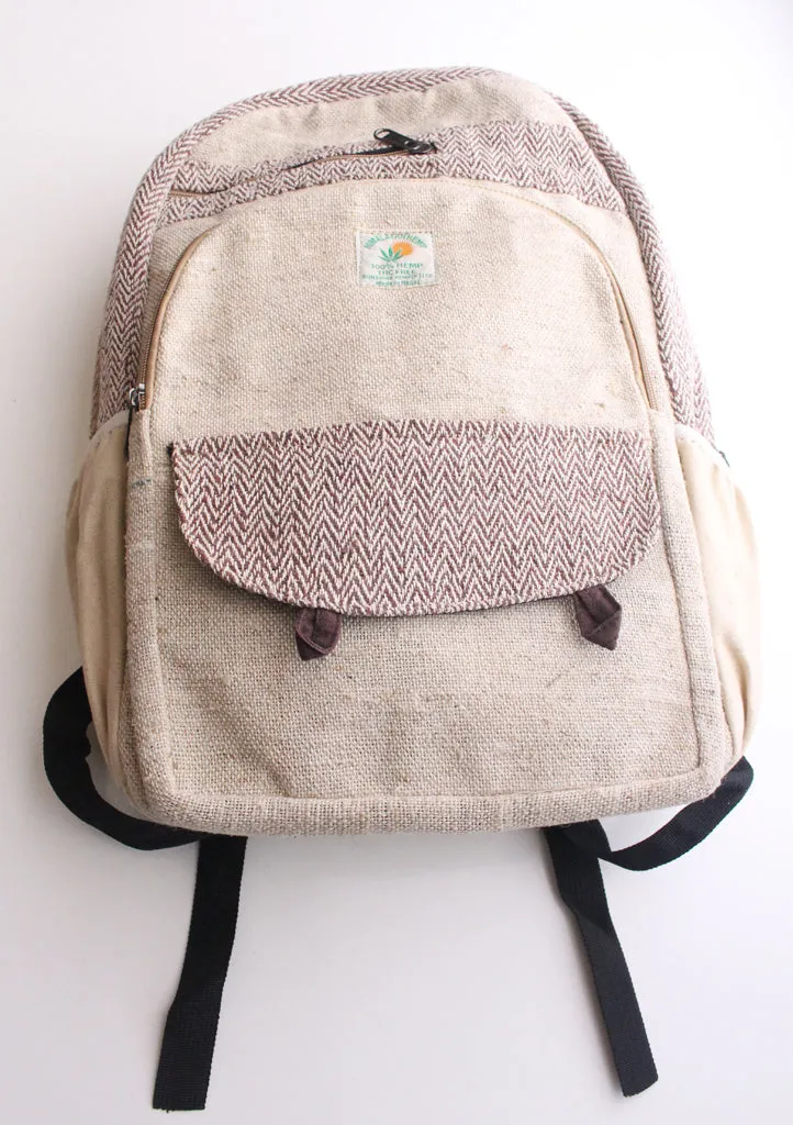 Light Weight and Multipurpose Ecofriendly Hemp Carry Bag, Hemp Backpack