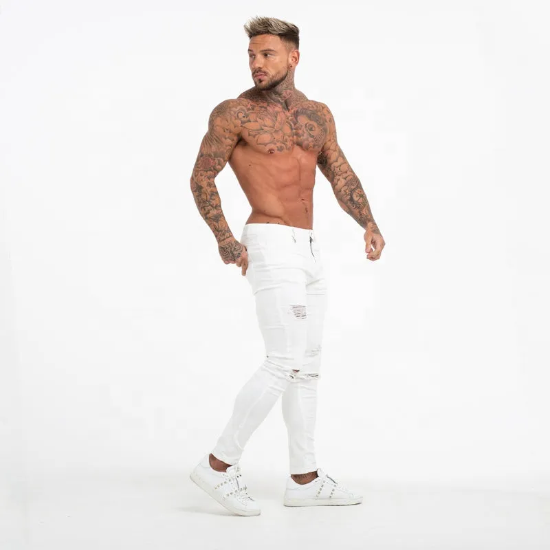 Men's skinny ripped jeans