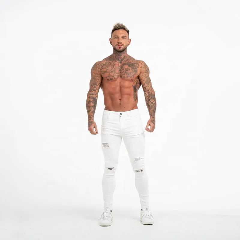 Men's skinny ripped jeans