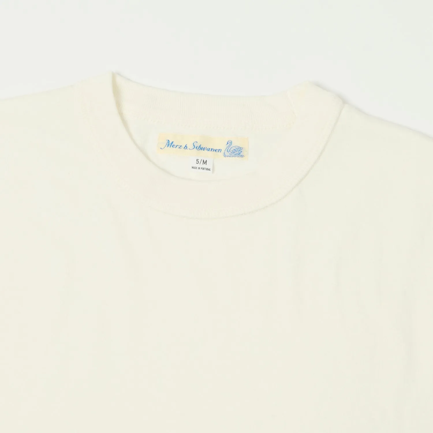 Merz b. Schwanen GHP01 Boxy Cropped Tee - White