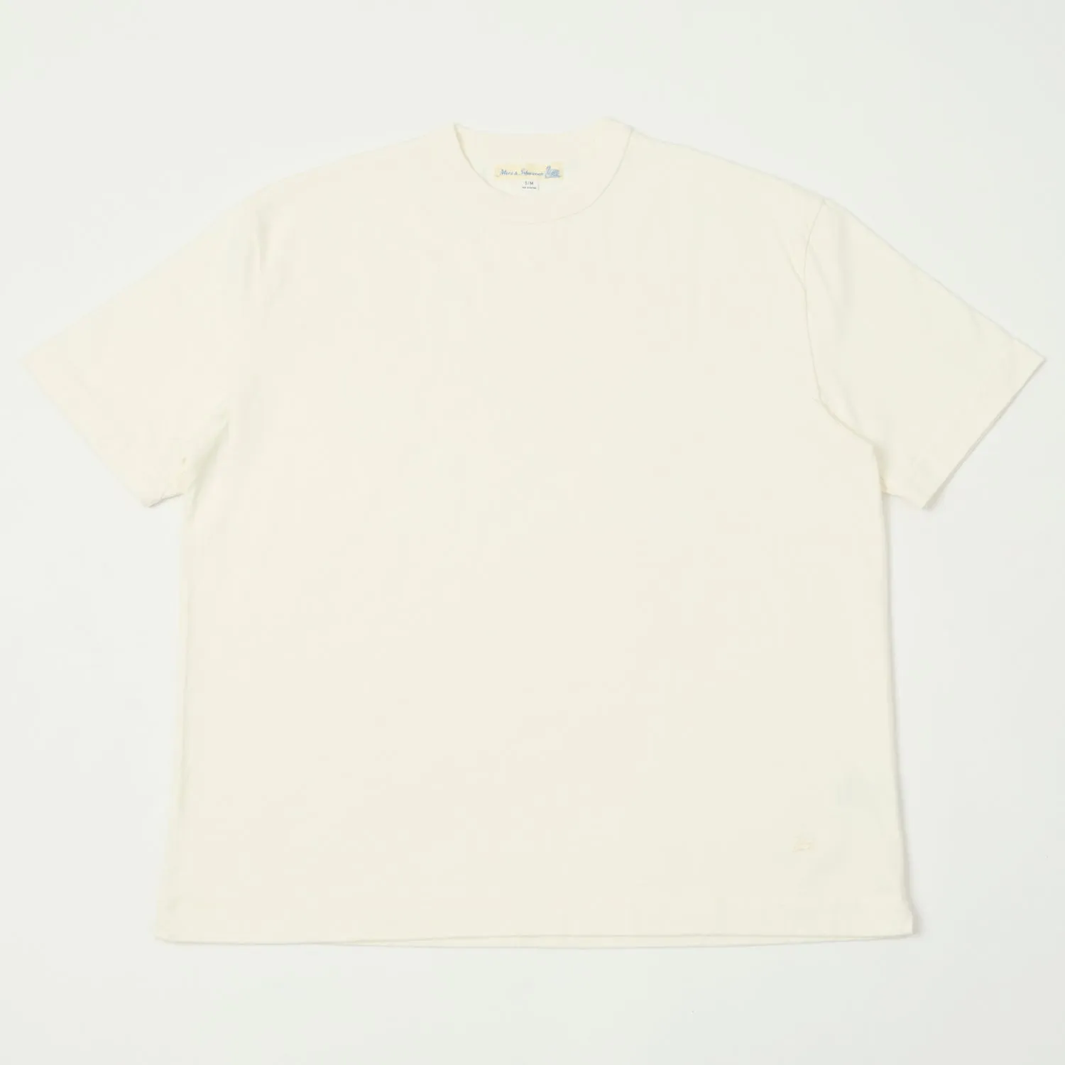 Merz b. Schwanen GHP01 Boxy Cropped Tee - White