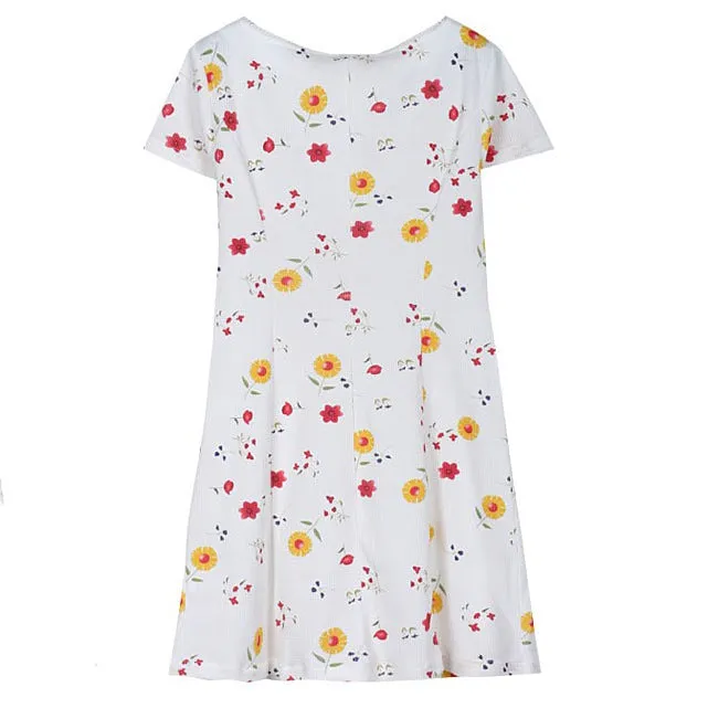 Naturecore Aesthetic Floral Dress