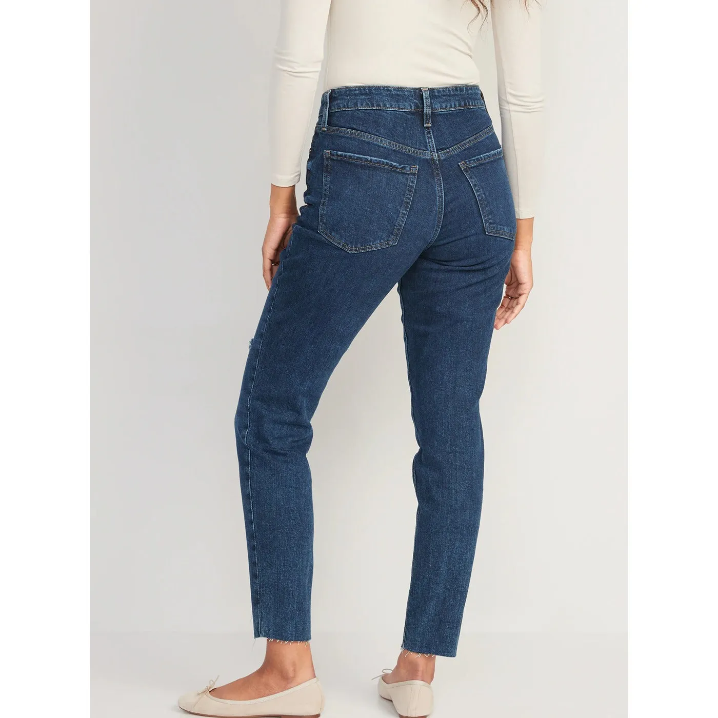 ON High Rise Ripped Mom Jeans