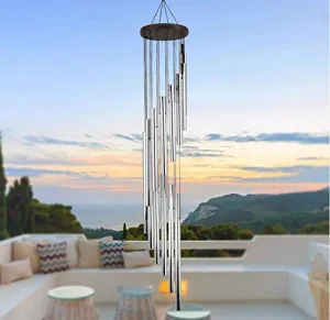 Paradigm Pictures Wind Chimes for Home || Home Decor Items (Silver Color)