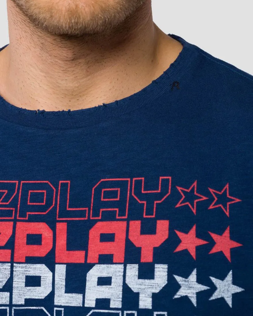 REPLAY M37402660 STARS CREW T-SHIRT