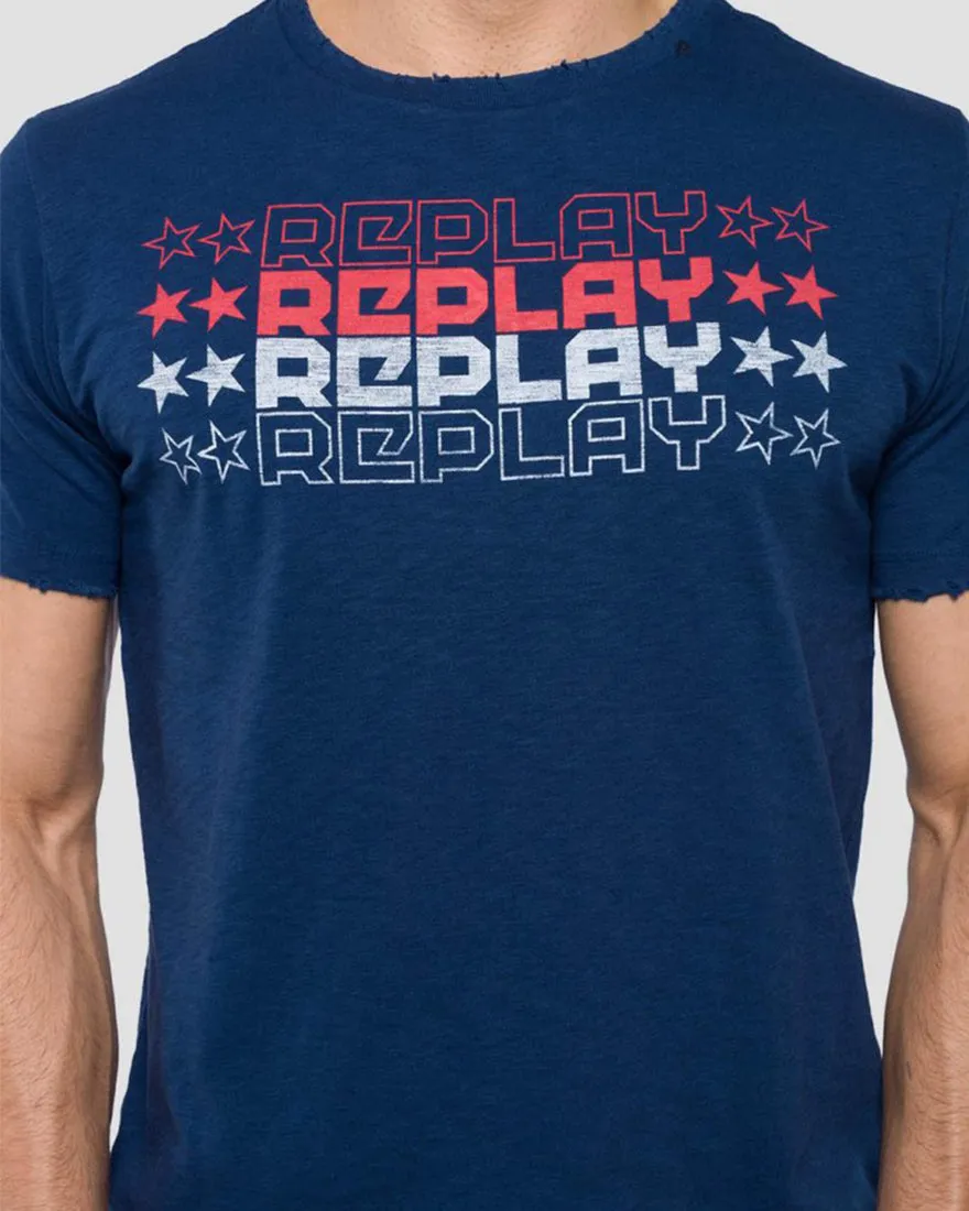 REPLAY M37402660 STARS CREW T-SHIRT