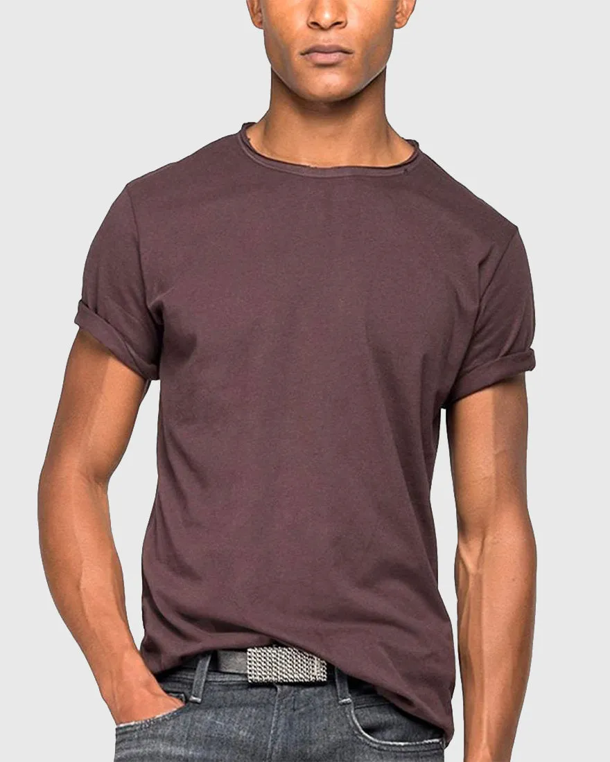 REPLAY R2782660M3590 PLUM CREW TEE