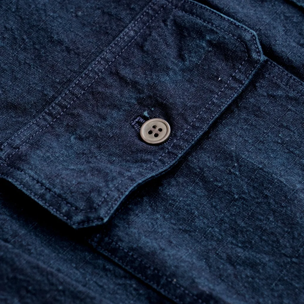 Samurai SJAS24 Natural Indigo Ripstop Shirt