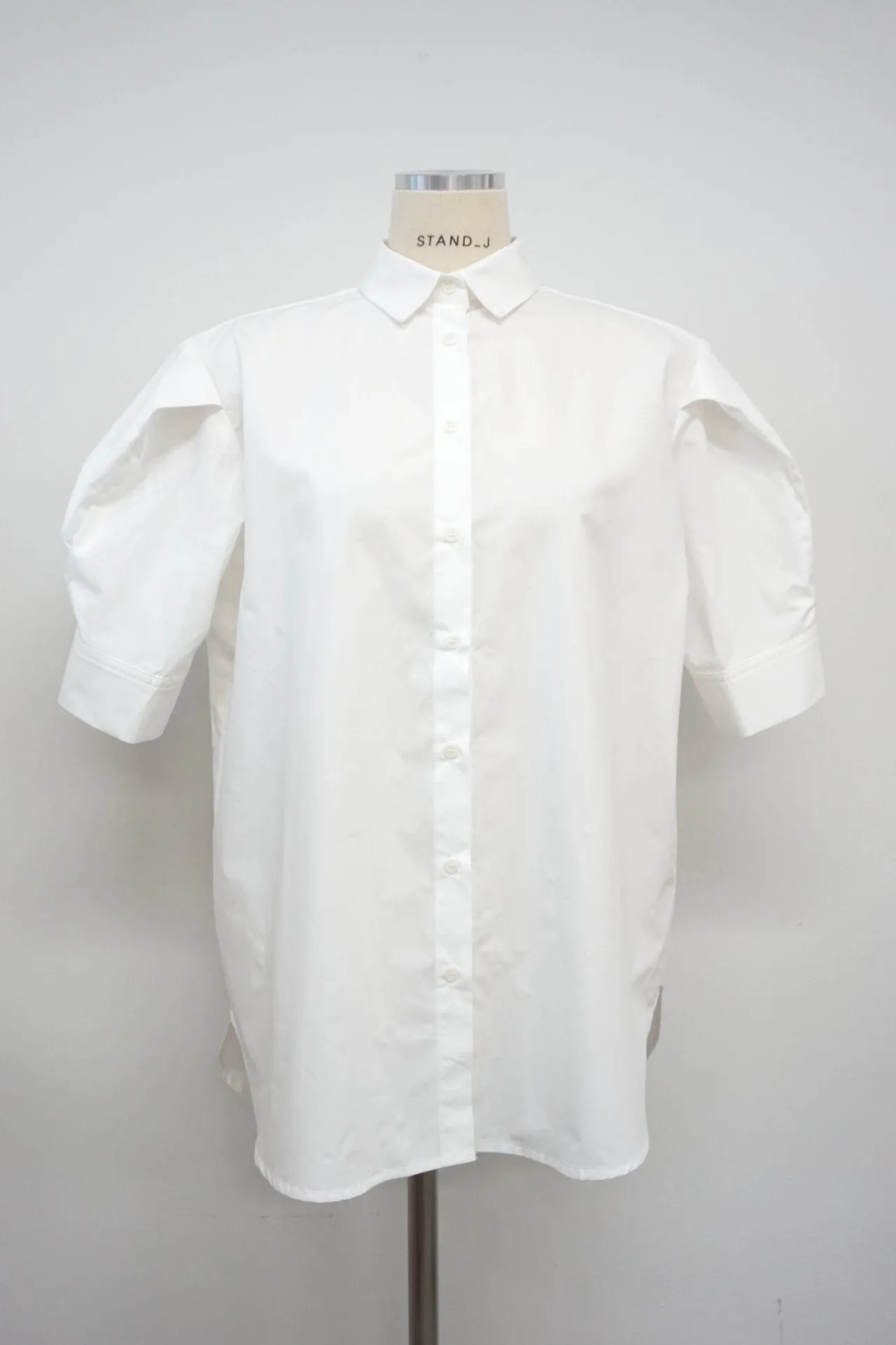 SHORT BALLOON SLEEVE COTTON SHIRT