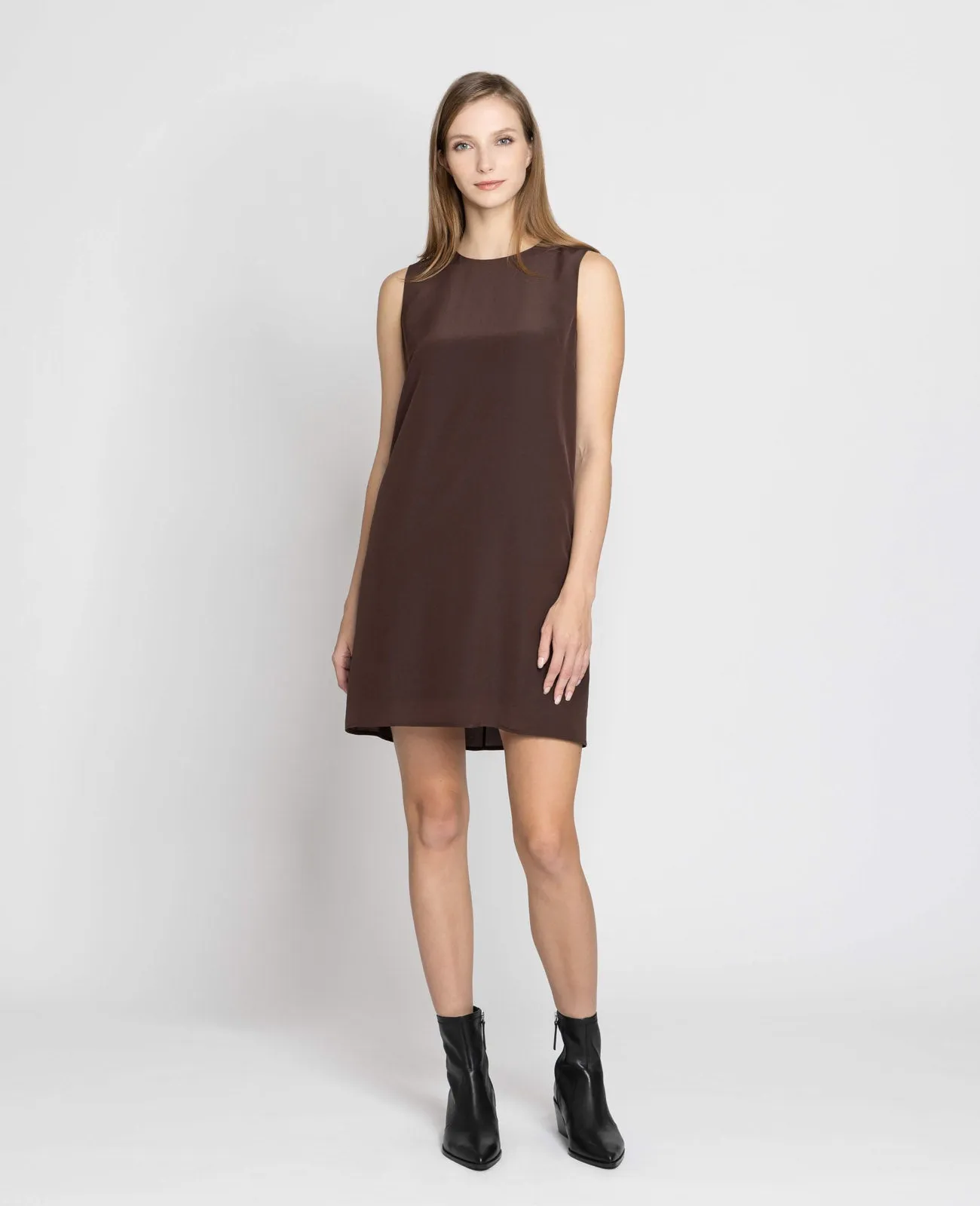 Silk A-line Shift Dress