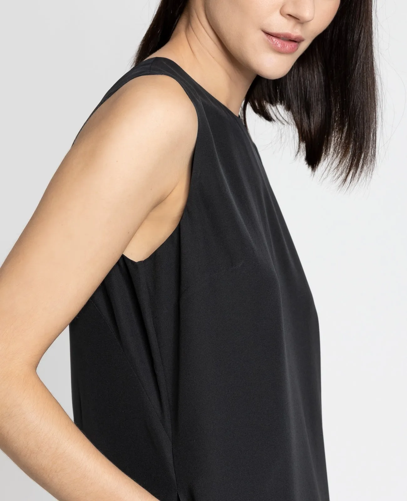 Silk A-line Shift Dress