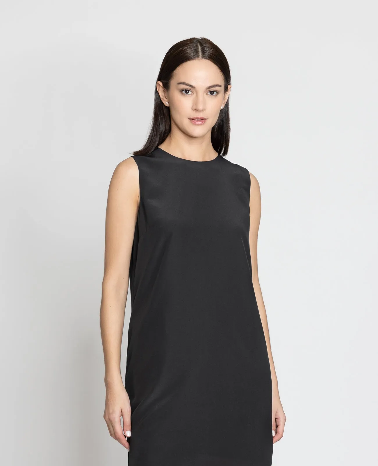 Silk A-line Shift Dress