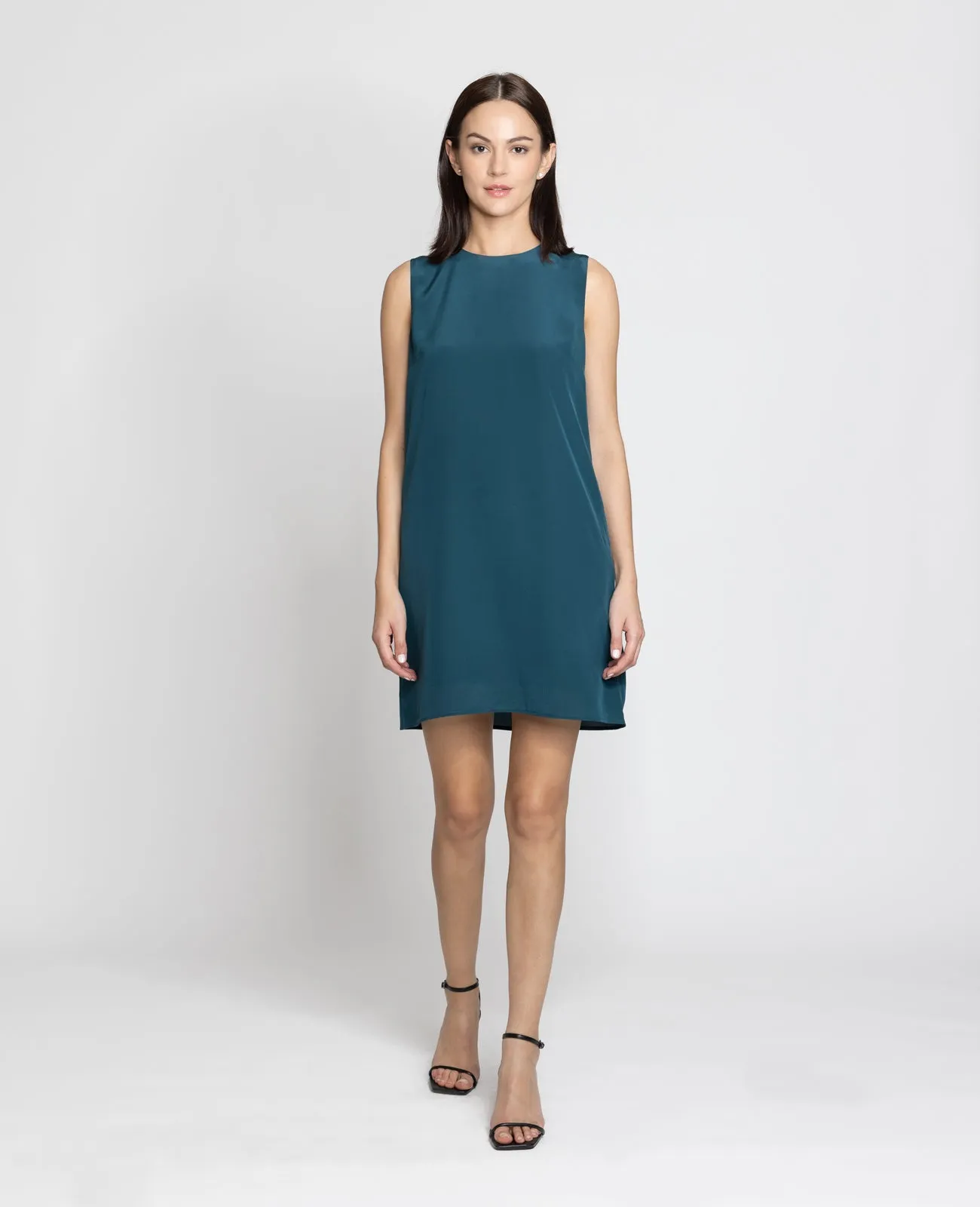 Silk A-line Shift Dress