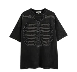 VANCARHELL Skeleton Ribcage T-Shirt