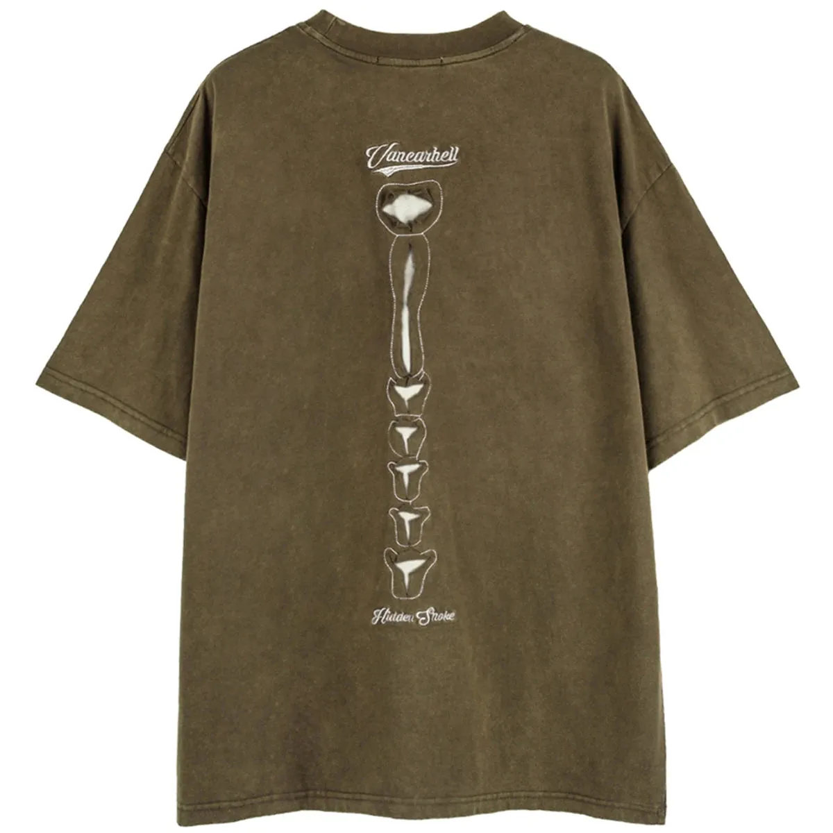 VANCARHELL Skeleton Ribcage T-Shirt