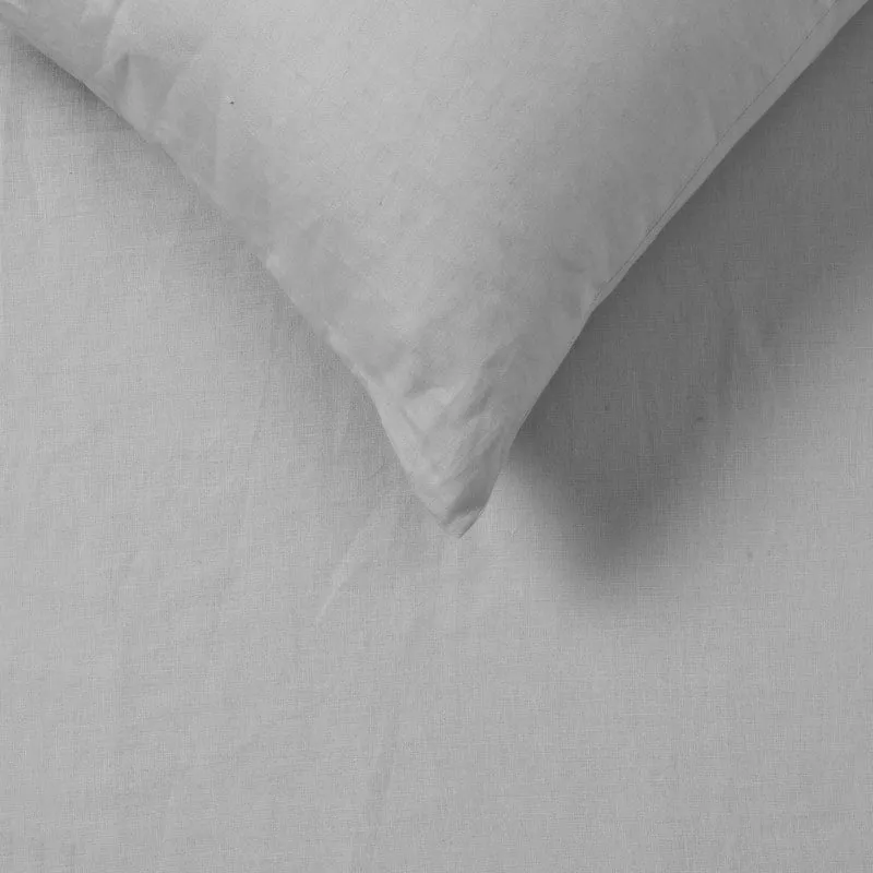 Vintage Design Homewares Hemp Silver Quilt Cover Set